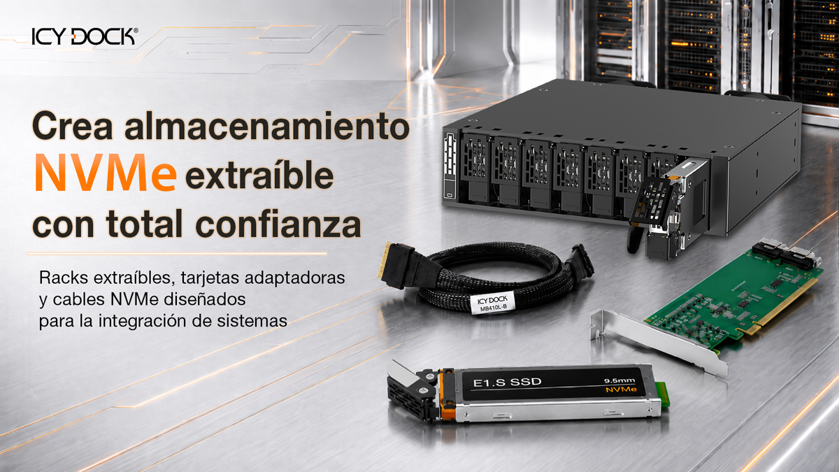 Implemente almacenamiento NVMe extraíble con total confianza
