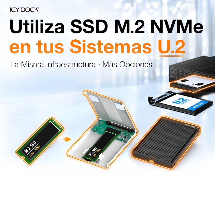 Banner principal de adaptadores M.2 a U.2