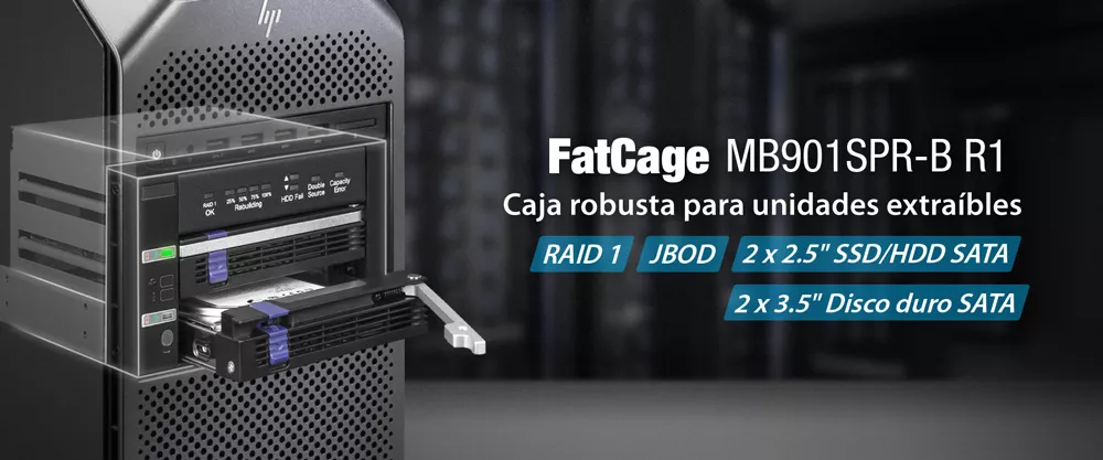 MB901SPR-B R1
Caja robusta para unidades extraíbles