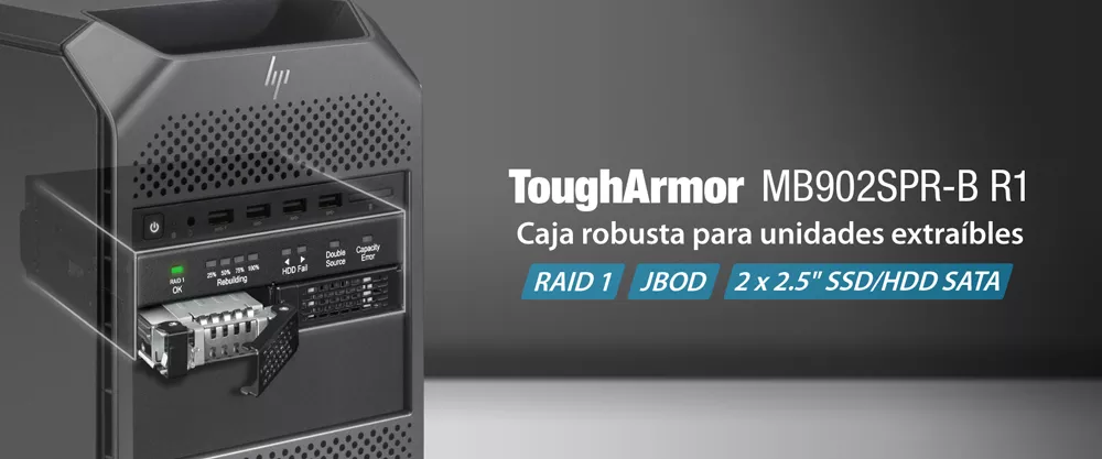 MB902SPR-B R1
Caja robusta para unidades extraíbles