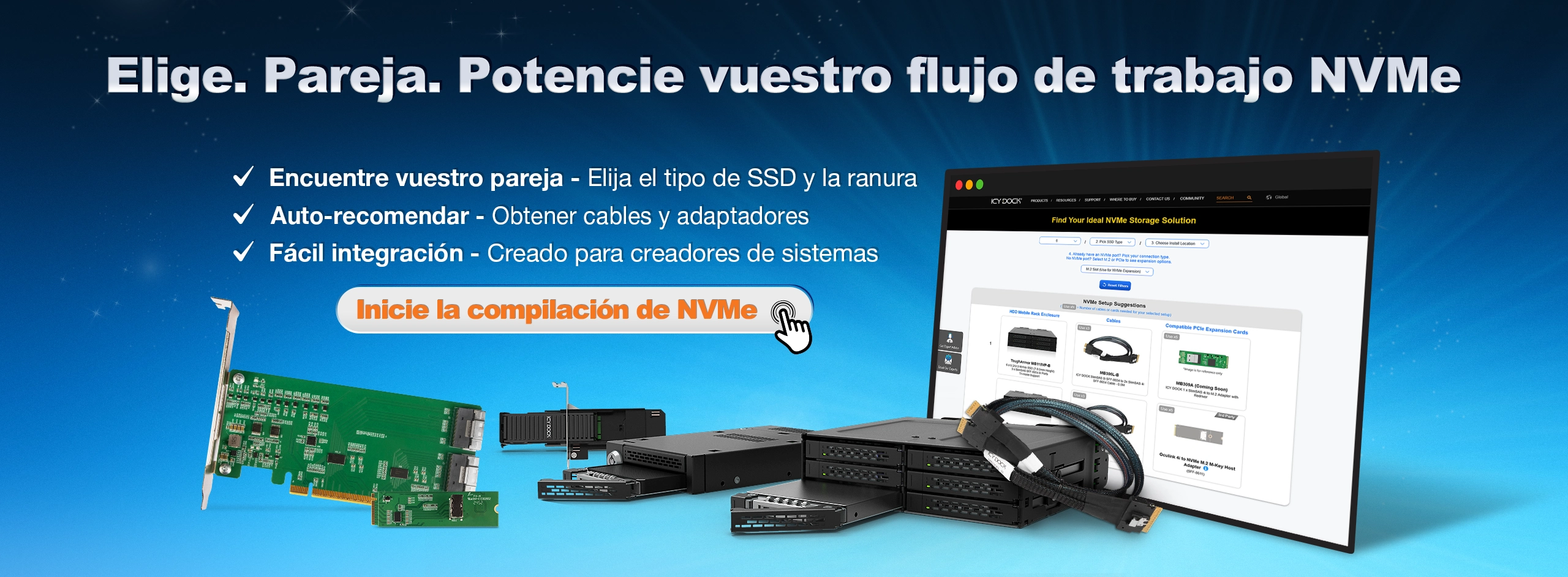 Outil de sélection NVMe